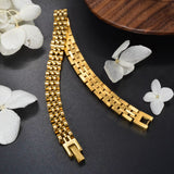 1PC Stainless Steel Bracelet 8Mm Wide Strap Design Simple Classic Hip Hop Punk Jewelry Gift