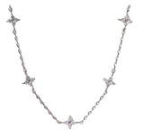 Four Leaf Flowers Necklace