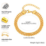 Classic Multi-layered Bead Chain Bracele