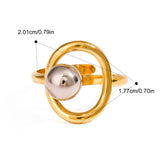 18K PVD Plated Trendy Ring
