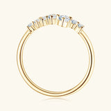 Silver 925 Moissanite Diamond Ring