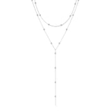 Gold Plated Lariat Necklace