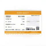 Silver 925 Moissanite Diamond Ring