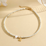 heart-shaped shell necklace