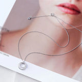 Circle Plated Necklac
