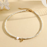 heart-shaped shell necklace