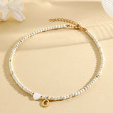 heart-shaped shell necklace