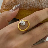 18K PVD Plated Trendy Ring