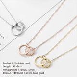 Double Ring Necklace