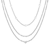 Multilayer Pearl Love Necklace