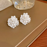 White Flower Earring