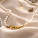 Letter Pearl Necklace