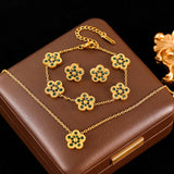 Zircon Reversible Clover Set