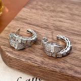 Zircon Snake Earring