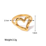18k Gold Plated Heart Ring