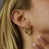 Gold Plated Geometric Earring