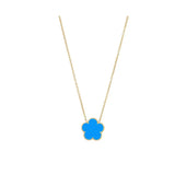 Clover 14K Gold Silver Plated Necklace