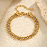 Classic Multi-layered Bead Chain Bracele