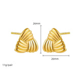 Texture Twist Knot Earring