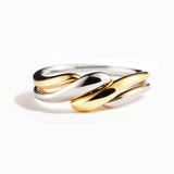 Two Tone Twist Finger Ring
