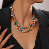 Irregular Exaggerate Colorful Necklace