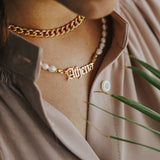Letter Pearl Necklace