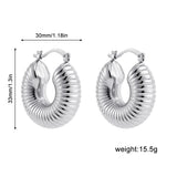 Punk Chunky C Shape Earring