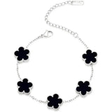 Clover 14K Gold Silver Plated Bracelet