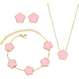 Flower Jewelry Set