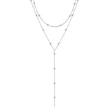 Gold Plated Lariat Necklace