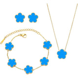 Flower Jewelry Set