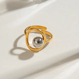 18K PVD Plated Trendy Ring