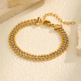 Classic Multi-layered Bead Chain Bracele