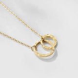 Double Ring Necklace