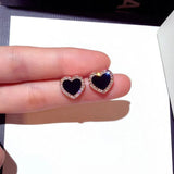 Engagement Heart Earrings
