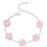 Clover 14K Gold Silver Plated Bracelet
