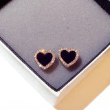 Engagement Heart Earrings