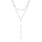 Gold Plated Lariat Necklace