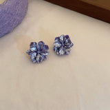 White Flower Earring
