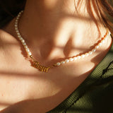 Letter Pearl Necklace