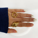 Circle 18K Gold Plated Ring