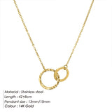 Double Ring Necklace