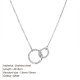 Double Ring Necklace