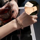 14K Gold Plated Zircon Bangle