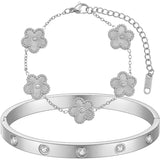 18K Gold Plated Clover Bracelet