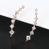 18K White Gold Plated Earring