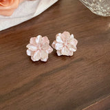 White Flower Earring