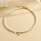 heart-shaped shell necklace