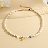 heart-shaped shell necklace