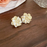 White Flower Earring